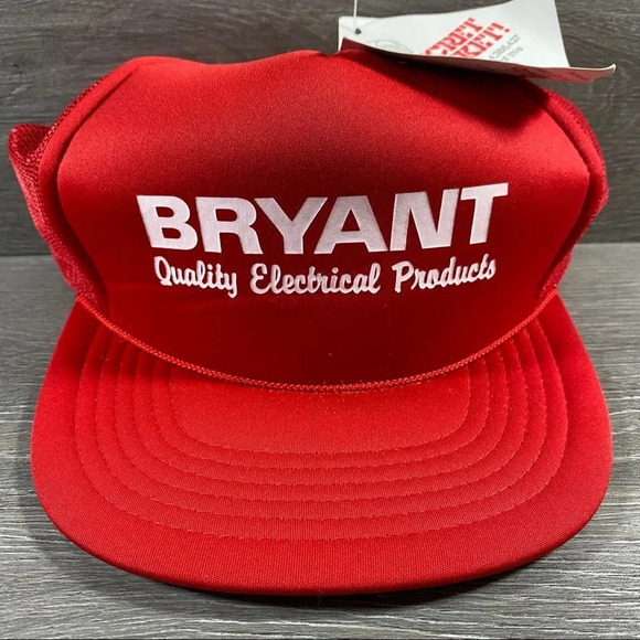 Vintage Trucker Hat (Electrical Co Advertisement) Mesh Snapback Foam NWT - Picture 1 of 4